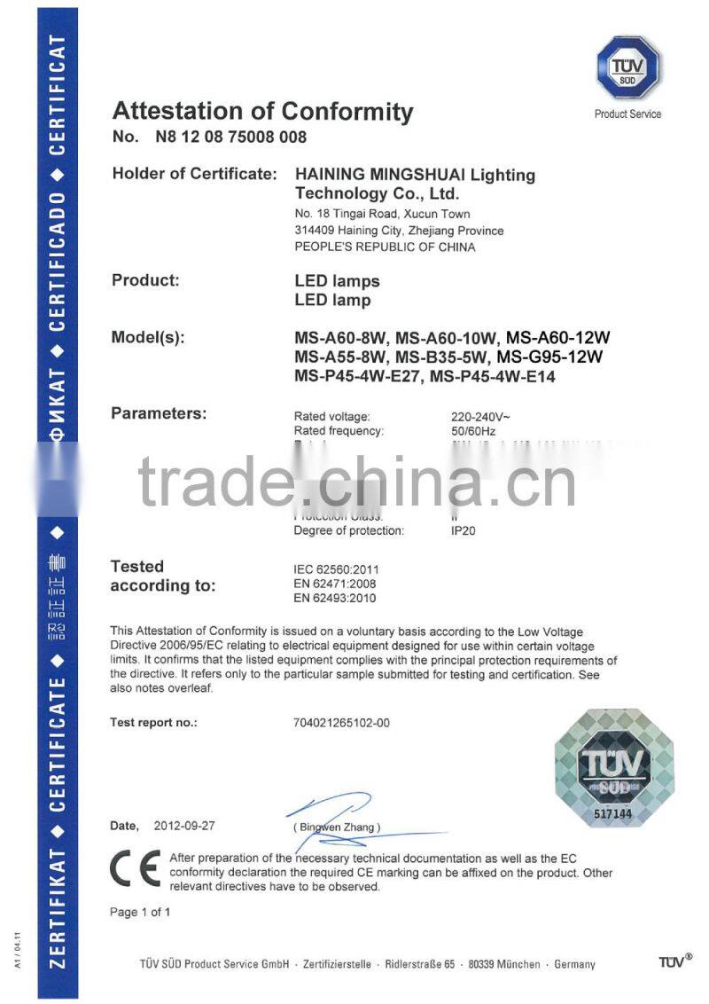 led fliament bulb g95 8w e27 warm white