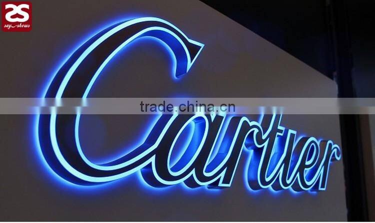Factory Direct Sale Top Quality 3d led sign acrylic mini letter indoor led store logo