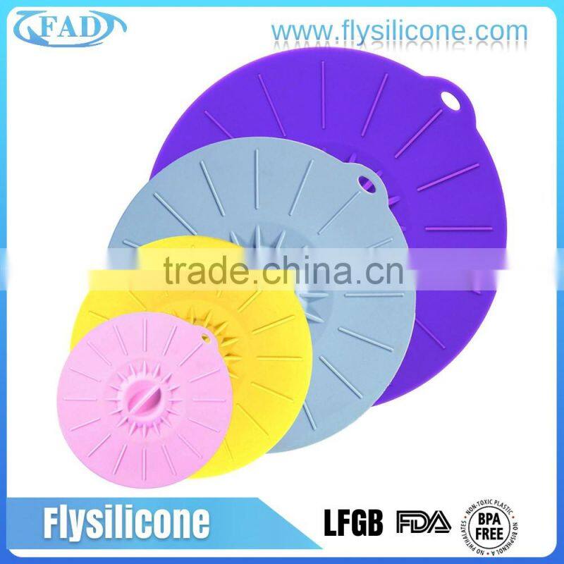 Stocks & Eco Friendly Products Lids BPA free Silicone Suction Cup Lids