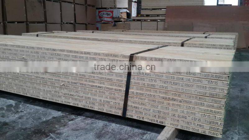 LVL scaffold plank for construction