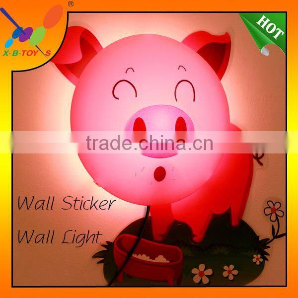 Bedroom New Fancy bedside light for kids,New design Lovely Spotty Dog wall sticker lamp