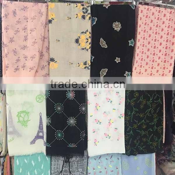 180*30cm silk scarf women hijab digital printed scarf