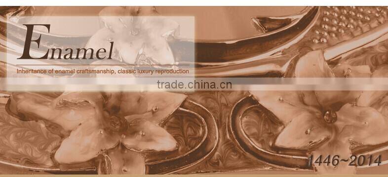 RORO enamel lily enamel home decoration craft fruit holder