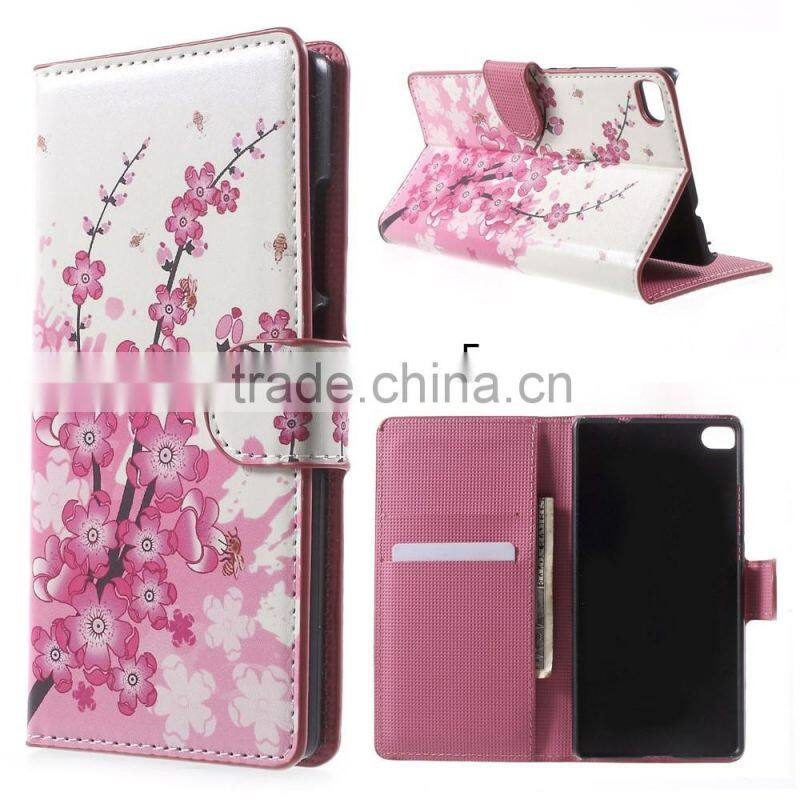 The series of restoring ancient ways Leather Cover for Huawei Ascend P8 with Card Slots,case for Huawei P8,case for Huawei P8