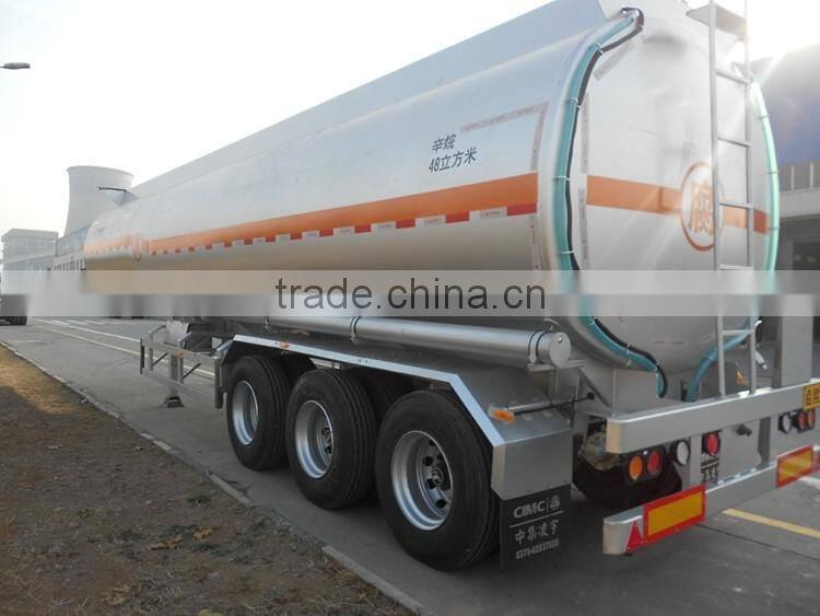 CIMC LINYU aluminum alloy fuel tank semi trailer
