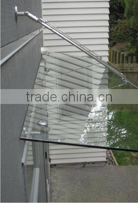Quality 15 years of experience of strength assurance stainless steel glass awning canopy fitting