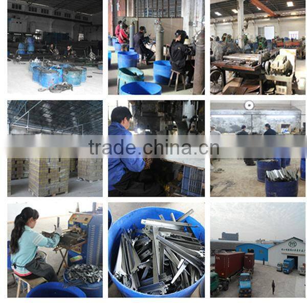 Steel U-shaped clothes hanging pole