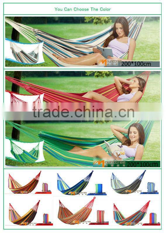 swinging outdoor hammock