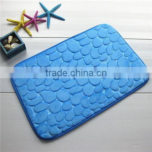 cobblestone coral bathroom rugs super watersorb anti-slipe door mat