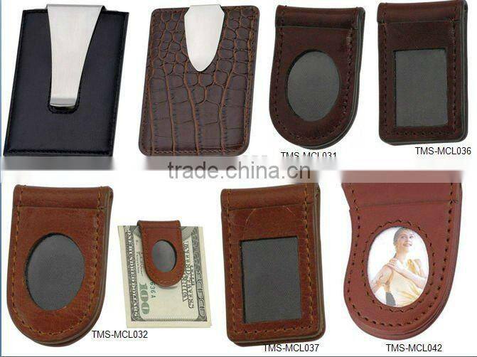 2016wholesale PU money clip fashion blank pu wallet for men