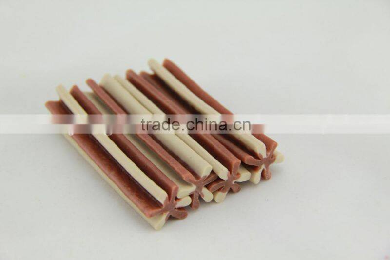 chicken breast (two-tone straight hexagonal natural dog chews)