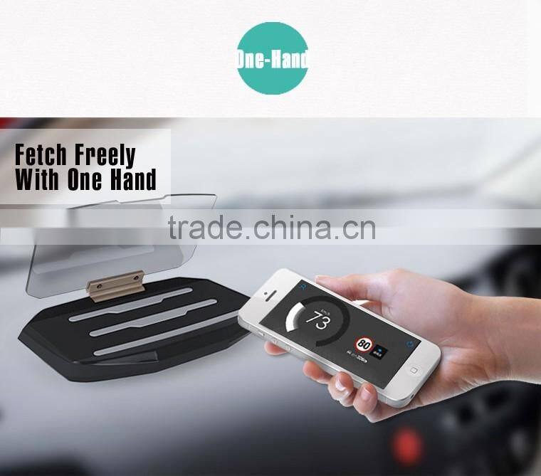 Unique design Mobile GPS Navigation Bracket HUD Head Up Display For Smart Phone Car Mount Stand Phone Holder