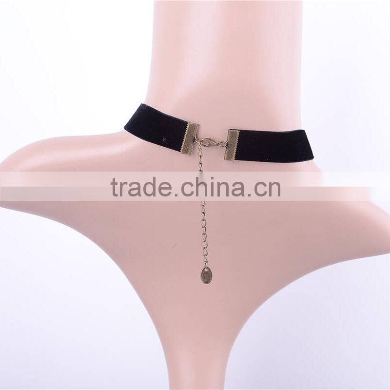 jewelry black lace choker necklace pearl necklace fake collar necklace female gothic