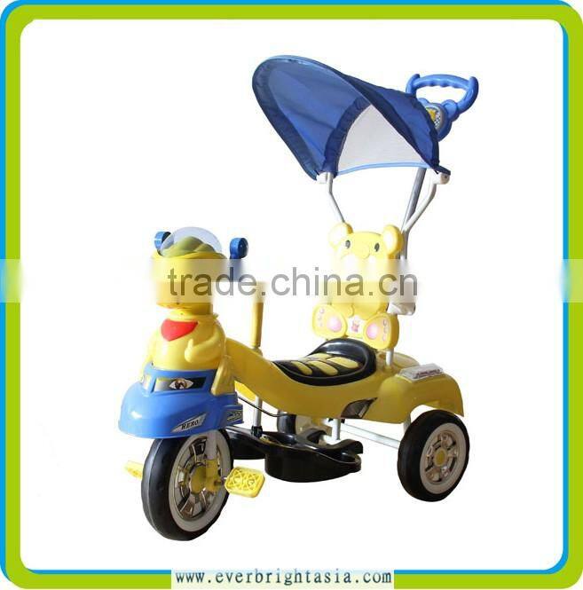 2016 newest mother baby stroller bike, metal tricycles for childrens, with music,light and push bar