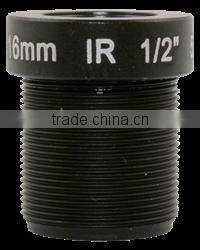 cn Superior hot sale 5MP fixed iris 1/2 inch f2.0 magapixel m12 16mm lens ccd camera