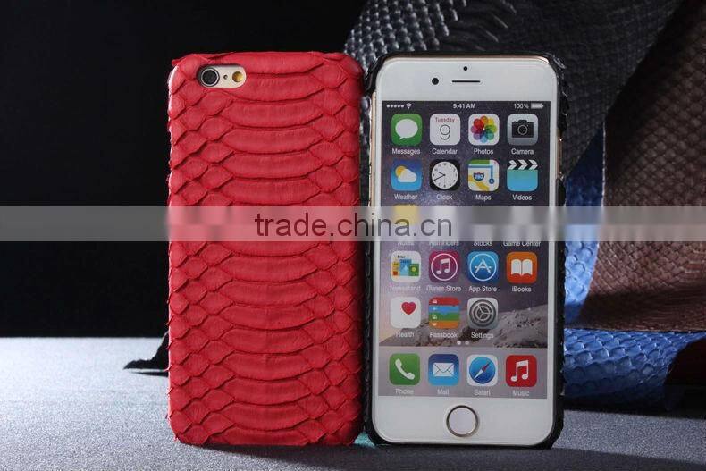 Real Snakeskin Mobile Phone Cover Leather OEM ODM for iPhone Cover 5s