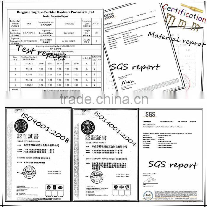 Customized precision gold plated stamping copper shrapnel