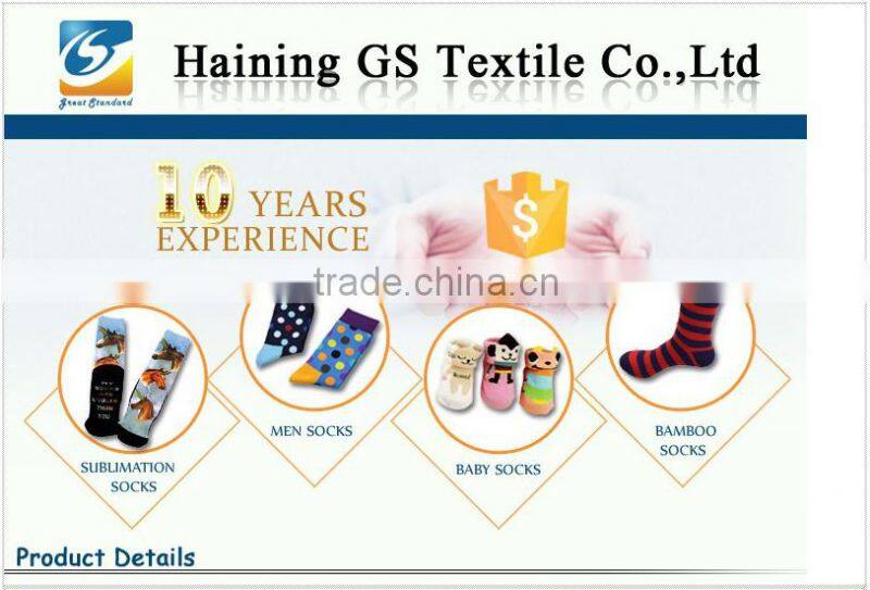 GS fashion design polyester tube custom print socks,socks for sublimation, heat transfer printing colorful polyester