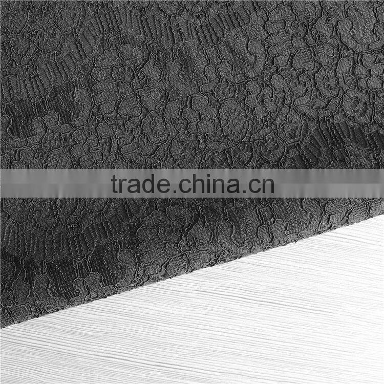 2016 latest cotton nylon polyester synthetic fabric eyelash lace fabric wholesale