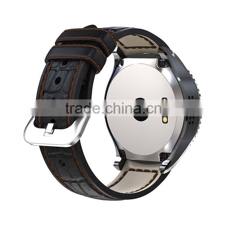 Android 5.1 OS MTK6580 Quad Core I2 Smart Watch Heart Rate Monitor Smartwatch With 3G Wifi Bluetooth GPS Google Play Store