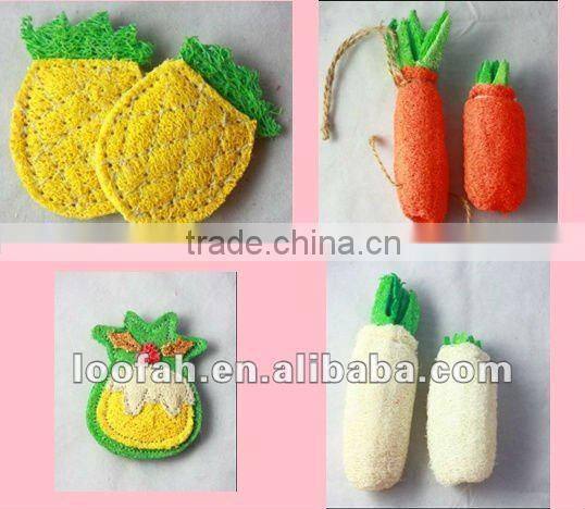 loofah pineapple pet toy for rodent samll animal