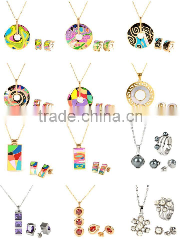 European and American Fashion Jewelry Major Suit Exaggerated Geometric Layer Short Necklace