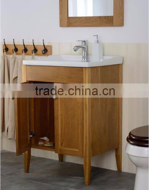 Simple floor standing American style brown bathroom vanity