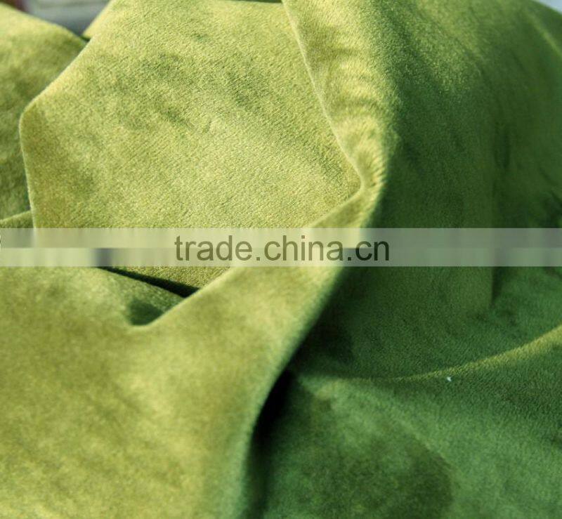 100% Polyester manufacture bonded composite plush fabric for sofa for home textile