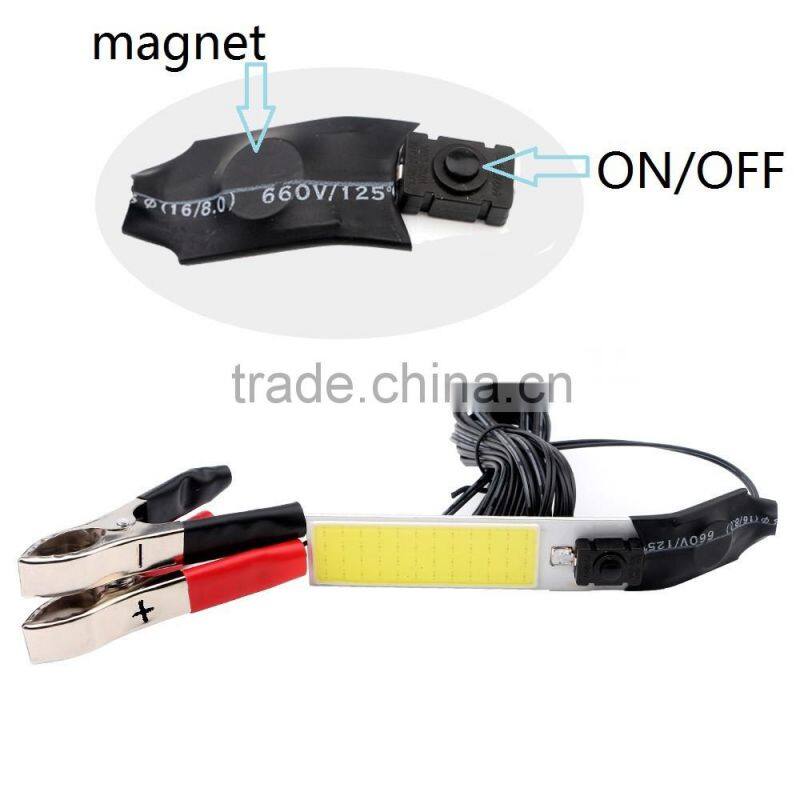 Magnet base 5m wire 48smd cob led light with switch led 12v camping light
