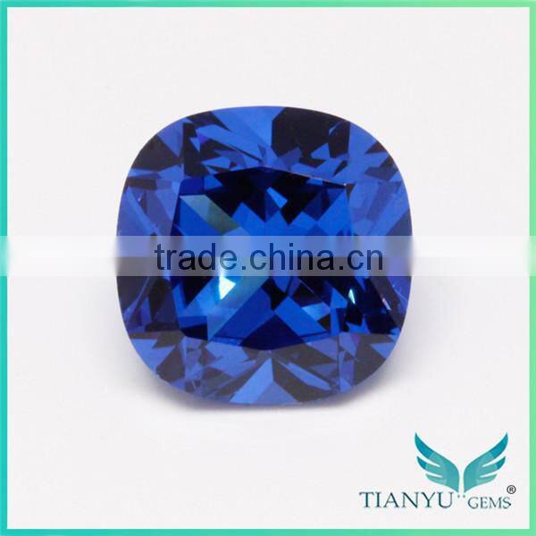 Wuzhou Gems Processing Loose 112# Burma Blue Synthetic Spinel Rough Gemstone