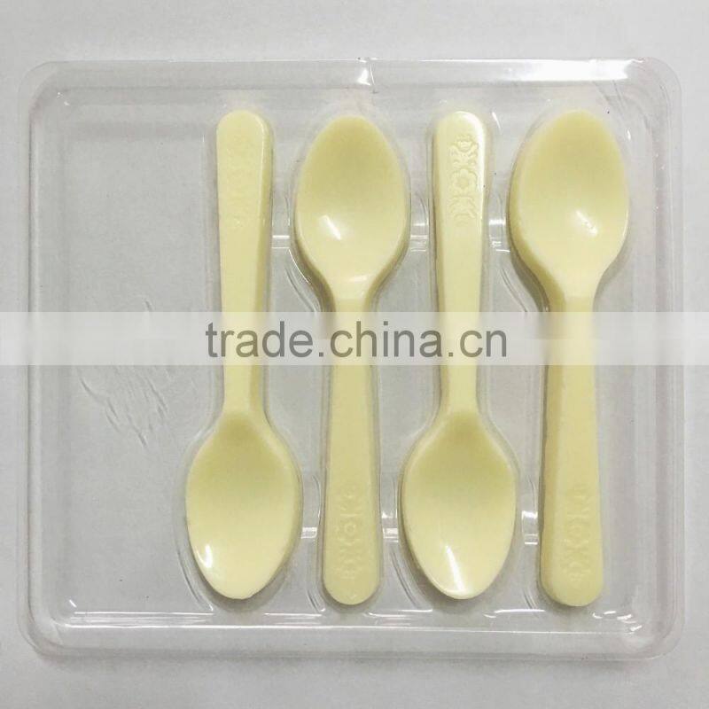 Fancy Spoon Shaped Chocolate , Dark / Milk Chocolate Candy