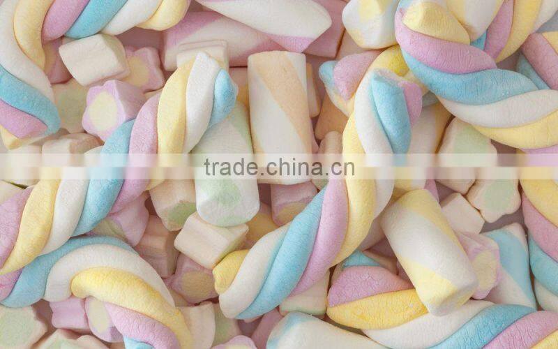 70g long twisted marshmallow lollipop cotton candy