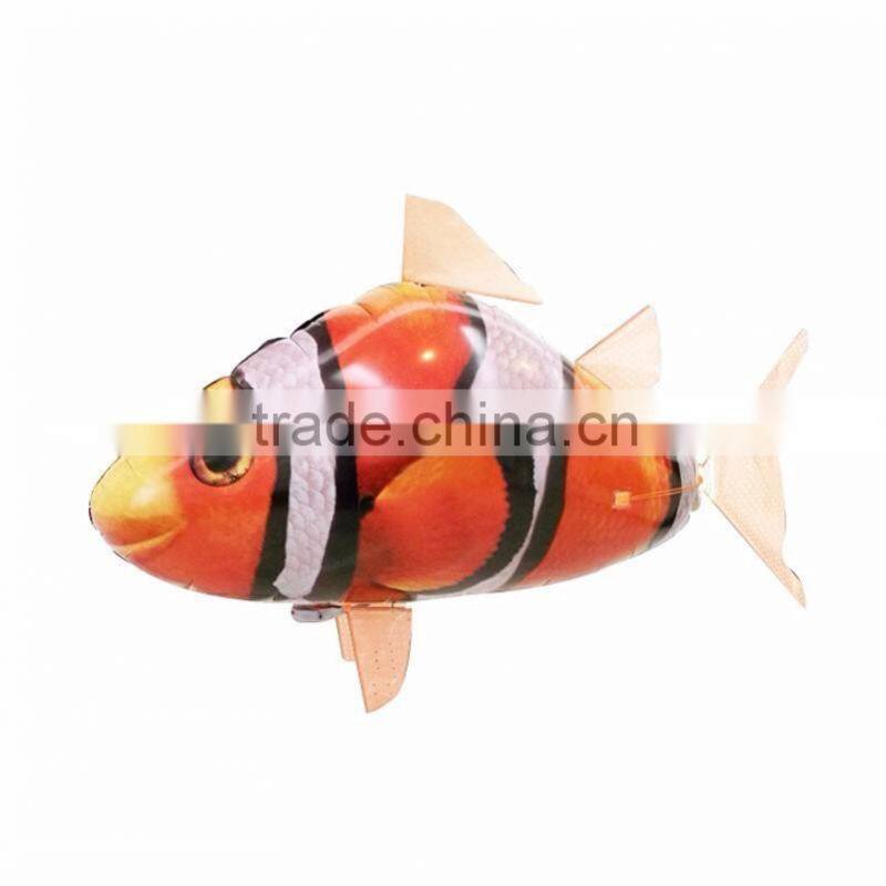 Infrared Control Popular Christmas Gift Toys Air Balloon Shark & Clown Helium Fish Balloon Toy