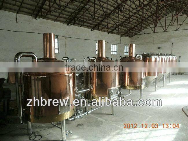 300L micro red copper beer brewing complete machine