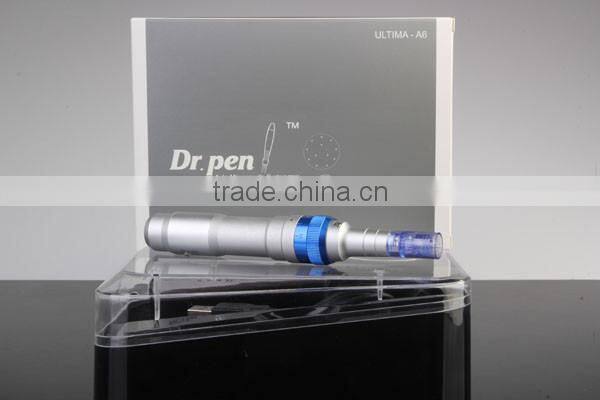 2016 New Korea derma pen rechargeable Dr.pen ULTIMA A6 Wireless Derma Pen with 2 battery