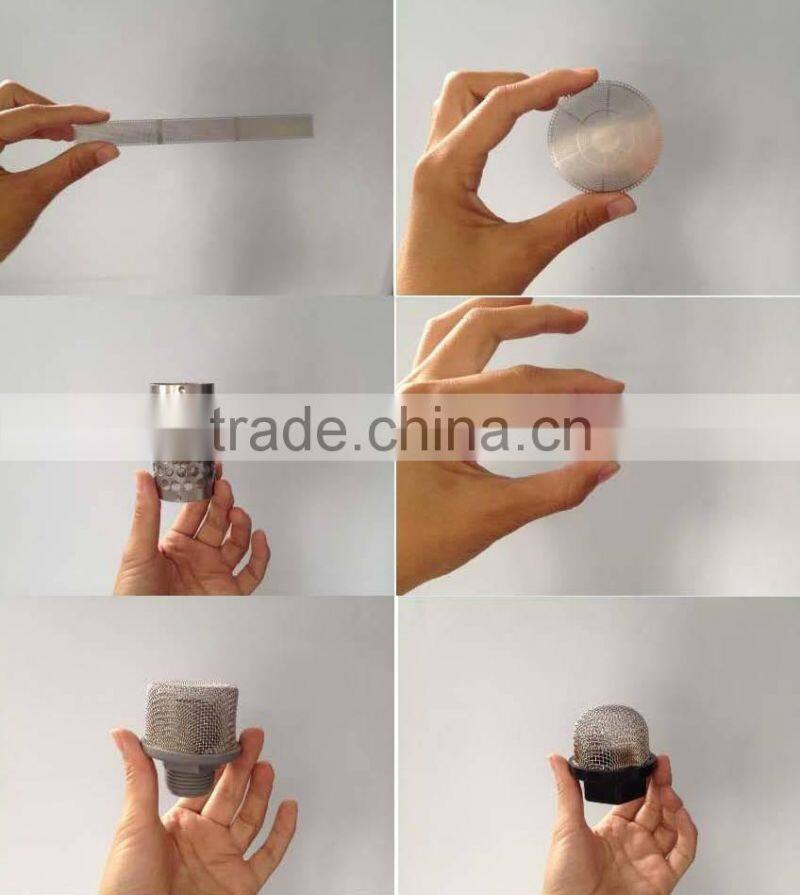 YS stainless steel perforated filter mesh tube/perforated sylinder strainer/perforated pipe strainer