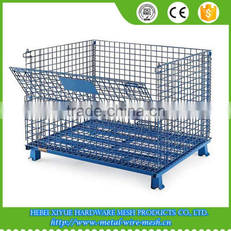 High capacity stackable storage Industrial wire mesh containers