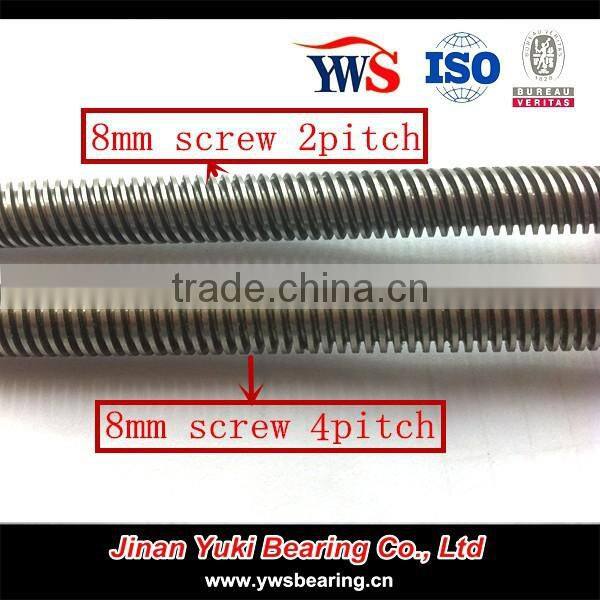 8mm 10mm lead screw with trapezoidal thread and brass nut