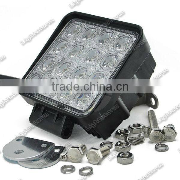 Super Bright 48W LED Work Light for mining truck ATV UTV epistar 3w led tracktor working light 12v