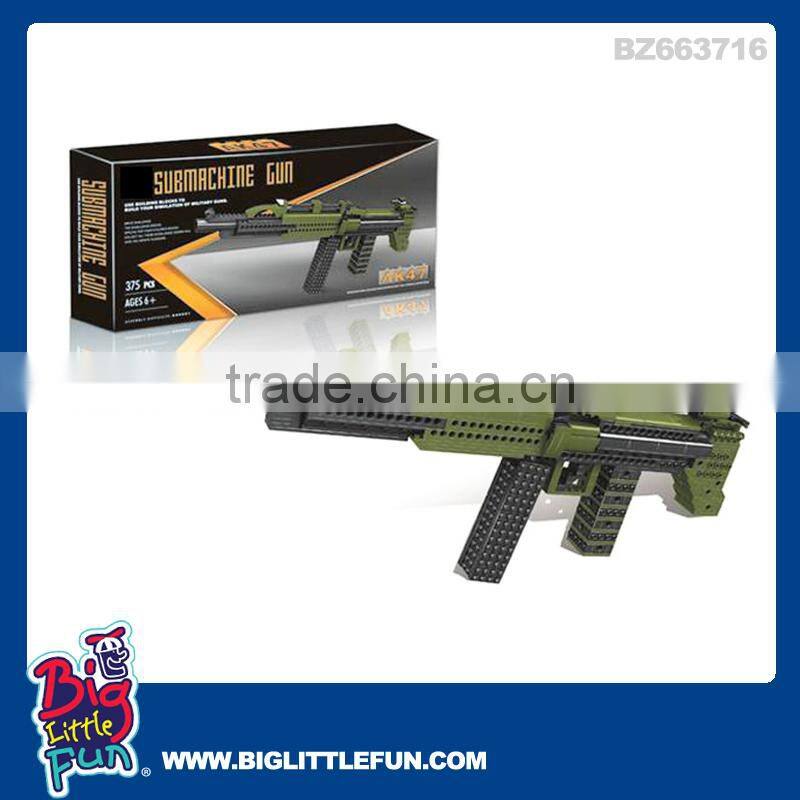 Plastic sniper rifle toy gun,building toys for boys