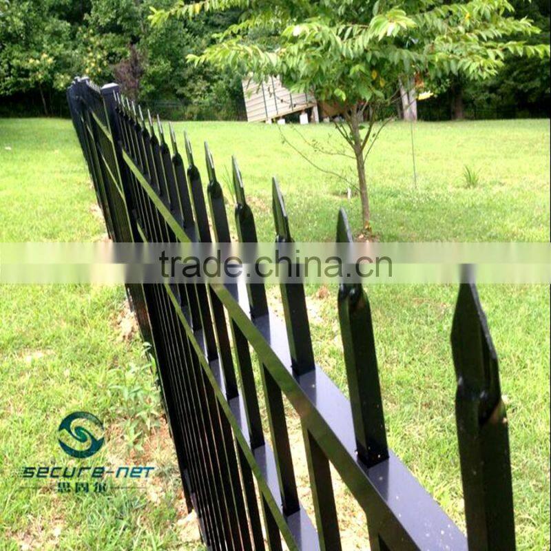 morden wrought iron ornamental spear head fence welded fence