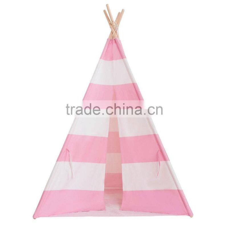 High-quality OEM Promotional cotton canvas kids room Teepee Indian Tent Tepee Tipi Wholesale