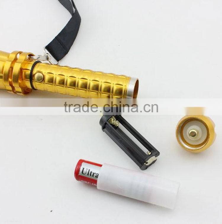 mac strong light olight rechargeable police security waterproof led zoom torch flashlight with safety hammer