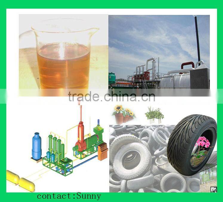 Semo-continuous pyrolysis Waste Tires Recycling To Oil Machine 12tpd