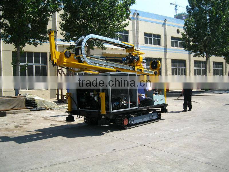 Multi-function crawler DTH drilling rig for selling!HFDZ350 high cost performance DTH drilling rig