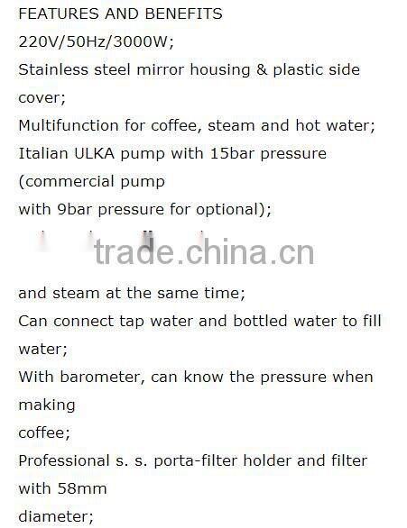 Professional coffee machine espresso,coffee machine espresso machine prices (ZQ-3312)
