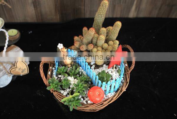 2016 new creative hanging wicker basket handmade crafts wicker flower pot