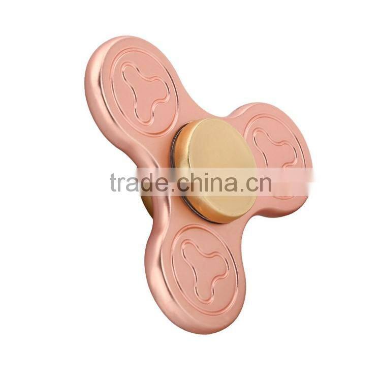 EDC aluminum Gyro Finger Wholesale, Fidget Spinner, hand toys Clover pattern