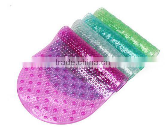 Heart Non-Slip PVC Mini Bath Mats,Heart PVC Anti slip Bath tub Appliques w/suction cup, Customized pvc mini bathroom mat