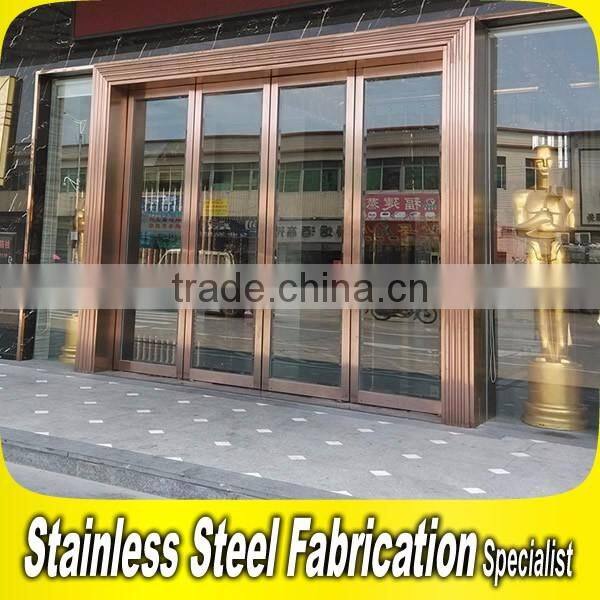 Luxury Metal Stainless Steel Grill Entry Door